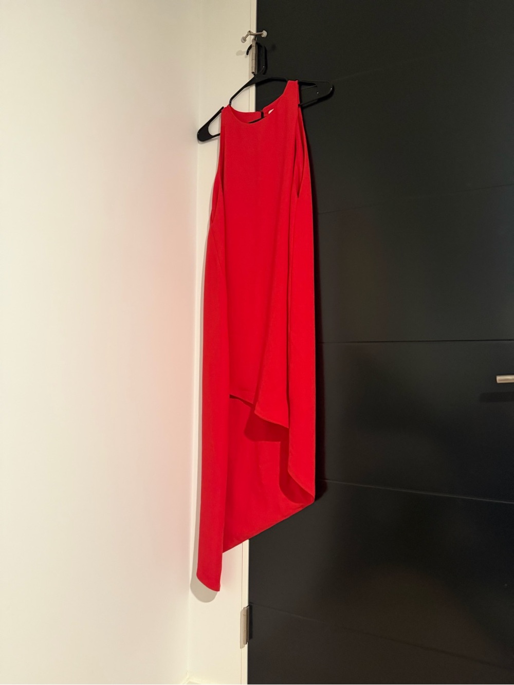 IRO Red Asymmetrical Sleeveless Dress